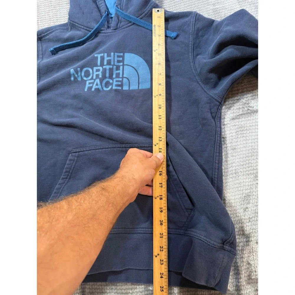 The North Face Mens Navy Blue Logo Pullover Hoodie Sweatshirt‎ Size Medium
